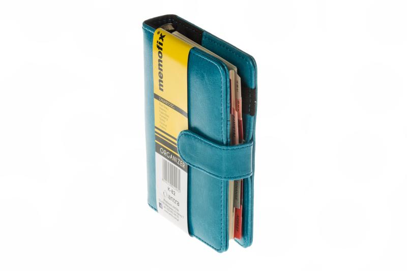 ORGANIZER A6 MEMOFIX K TURKUSOWY