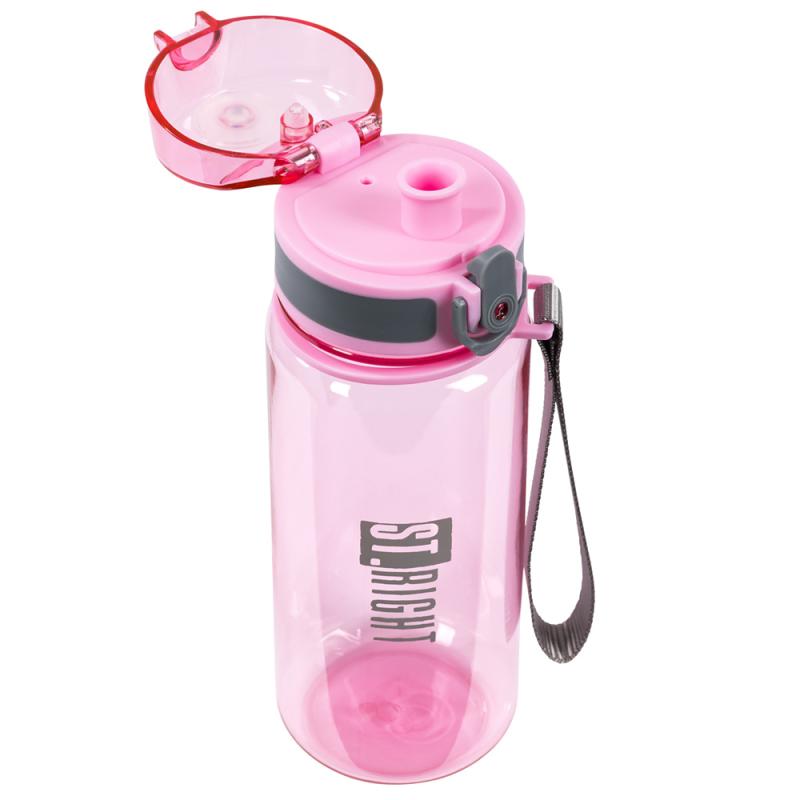 BIDON 500ML STRIGHT PINK GREY