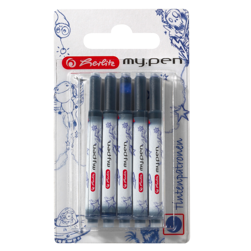 NABOJE HERLITZ MY.PEN 5 SZT NIEBIESKI