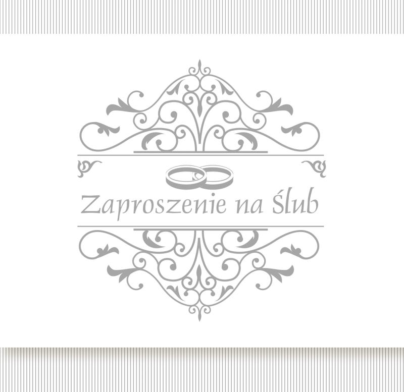 ZAPROSZENIE KWADRAT POLMAK ŚLUB
