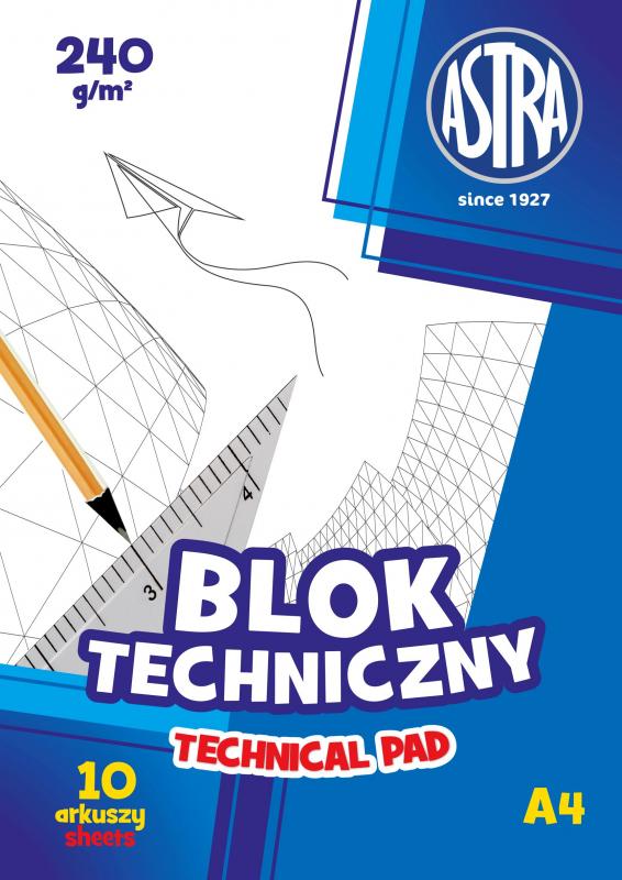 BLOK TECHNICZNY A4 240G ASTRA