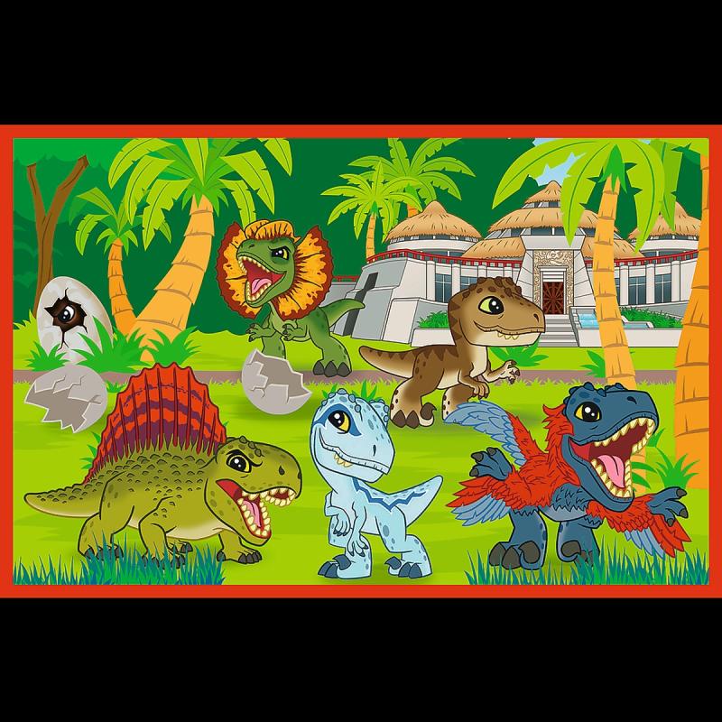 PUZZLE 2X24 TREFL MAŁE DINOZAURY JURRASIC WORLD