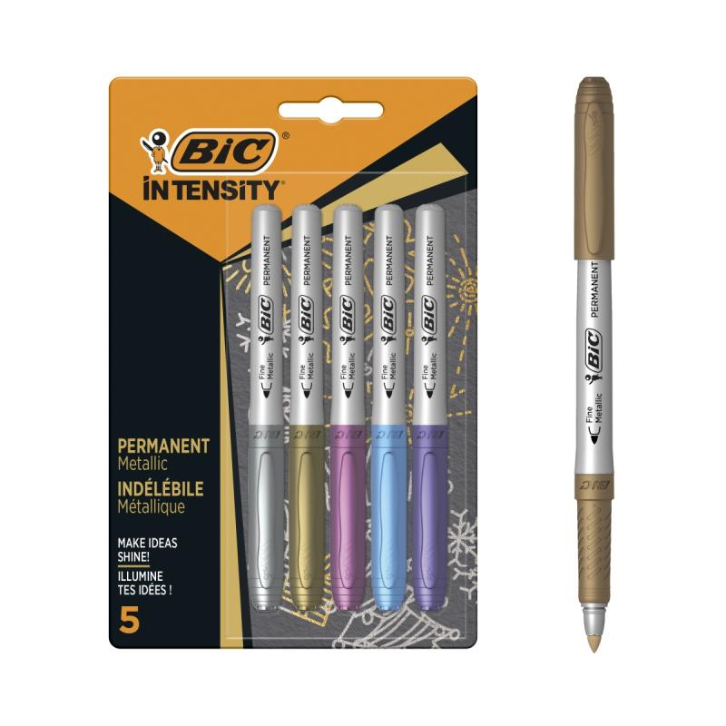 MARKER BIC COLOUR MATALIC A5 BLISTER