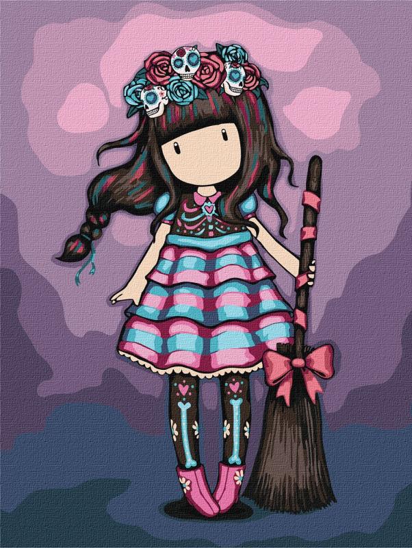 ZESTAW DO MALOWANIA PO NUMERACH KIDS FRIDA SANTORO GORJUSS COLLECTION 30X40CM