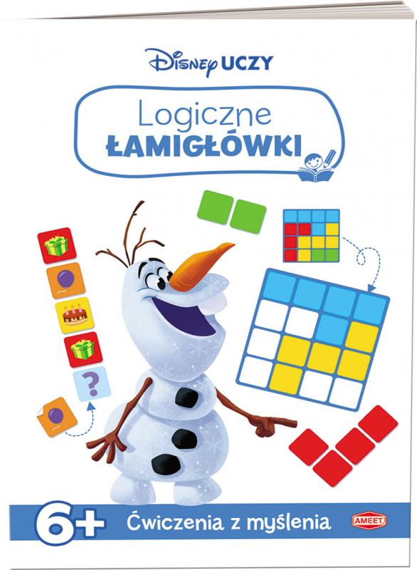 KSIĄŻECZKA DISNEY UCZY KRAINA LODU. LOGICZNE ŁAMIGŁÓWKI