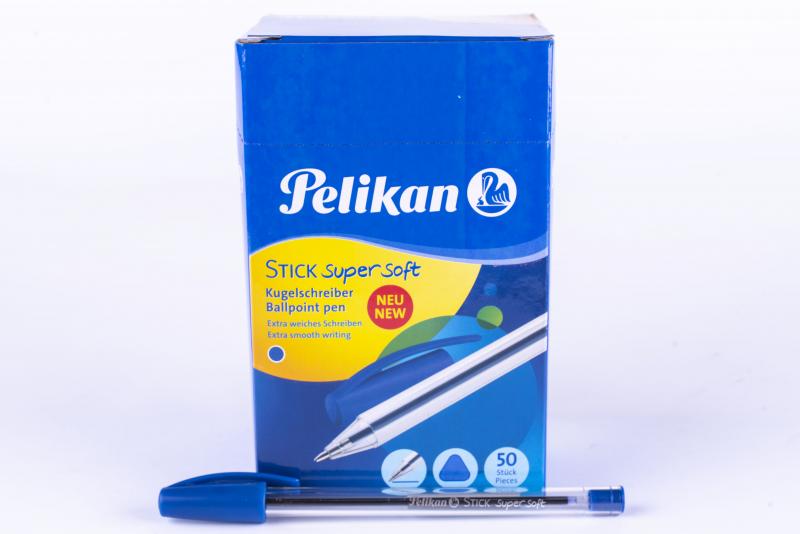 DŁUGOPIS PELIKAN STIC SUPER SOFT K86 NIEBIESKI A/50