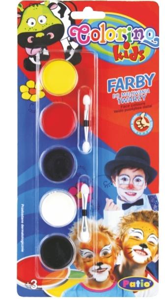 FARBY DO MALOWANIA TWARZY 5 KOL PATIO COLORINO