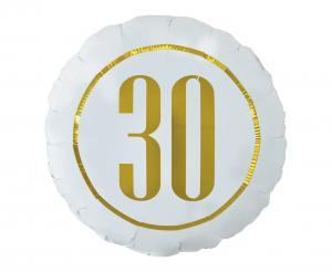 BALON FOLIOWY 30 BIAŁY 18