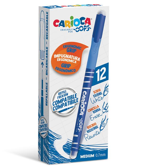 DŁUGOPIS CARIOCA OOPS WYMAZYWALNY NIEBIESKI 43039/02