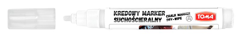 MARKER SUCHOŚC.KREDOWY 4,5MM BIAŁY