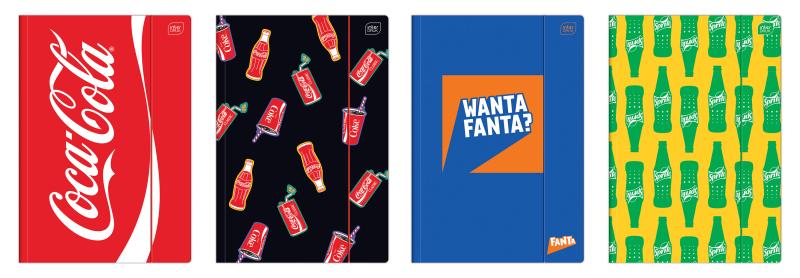 TECZKA A4 Z GUMKĄ MAT+UV COCA COLA