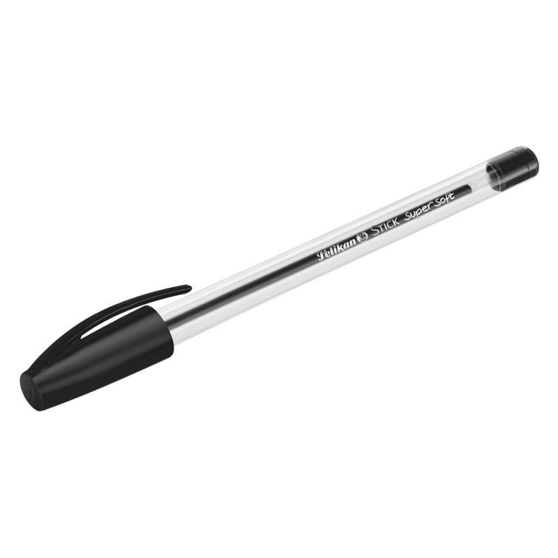 DŁUGOPIS PELIKAN STICK SUPER SOFT K86 CZARNY D50