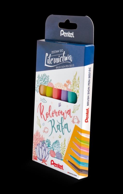 ZESTAW PISAKÓW BRUSH SIGN PEN A6 KOLOROWA RAFA