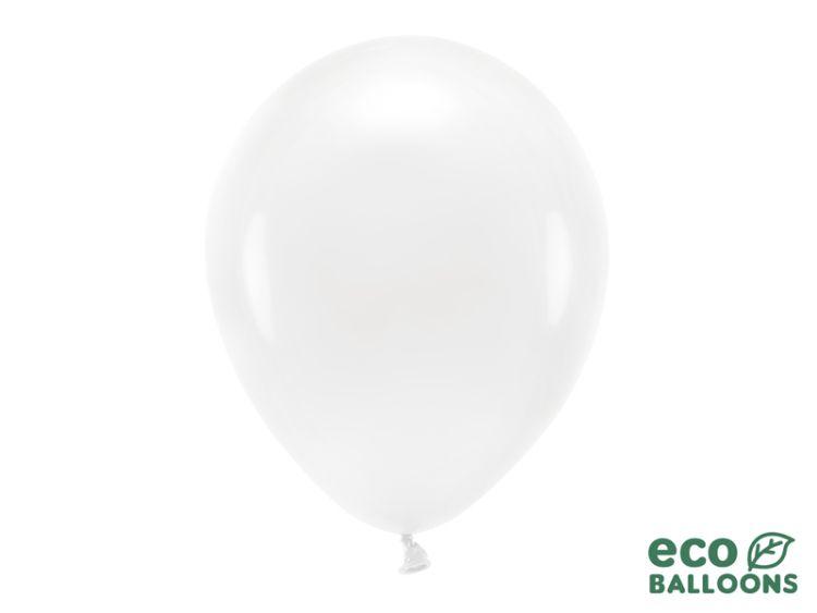 BALONY ECO PASTELOWE BIAŁE A'100