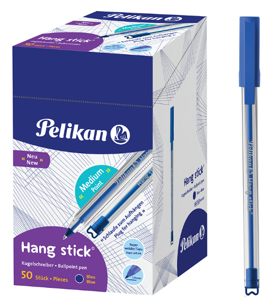 DŁUGOPIS PELIKAN HANG STICK K86 D NIEBIESKI
