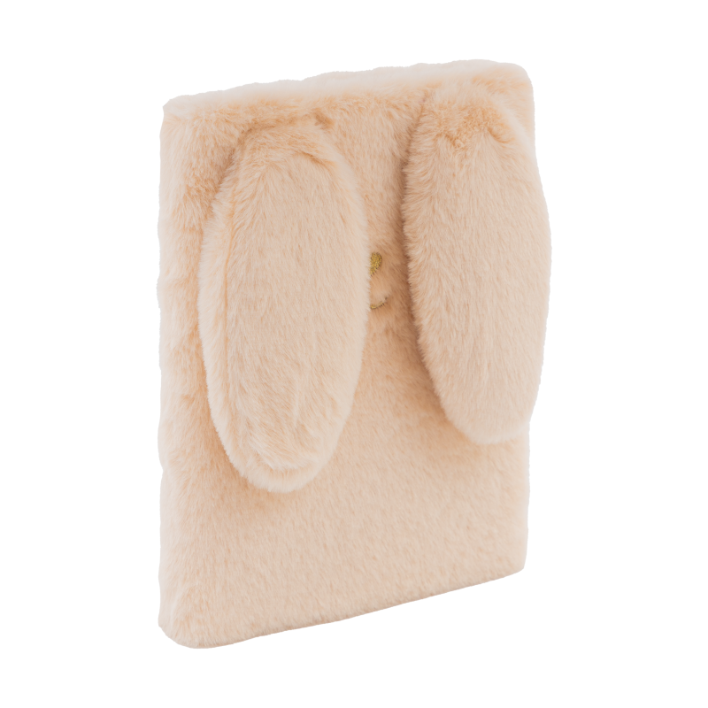 PAMIĘTNIK Z KŁÓDKĄ ASTRAPAP FLUFFY BUNNY A5 96 BEIGE
