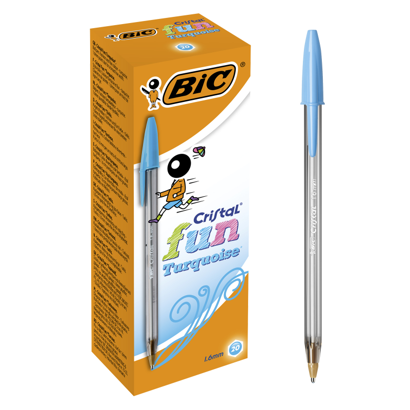 DŁUGOPIS BIC CRIST 1,6 FUN TURKUSOWY BCL B20
