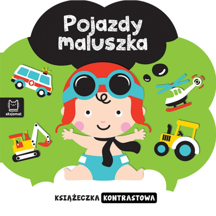 KSIĄŻECZKA KONTRASTOWA. POJAZDY MALUSZKA