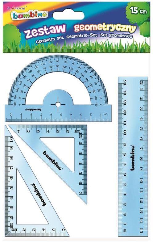 ZESTAW GEOMETRYCZNY 4 ELE.15CM BAMBINO