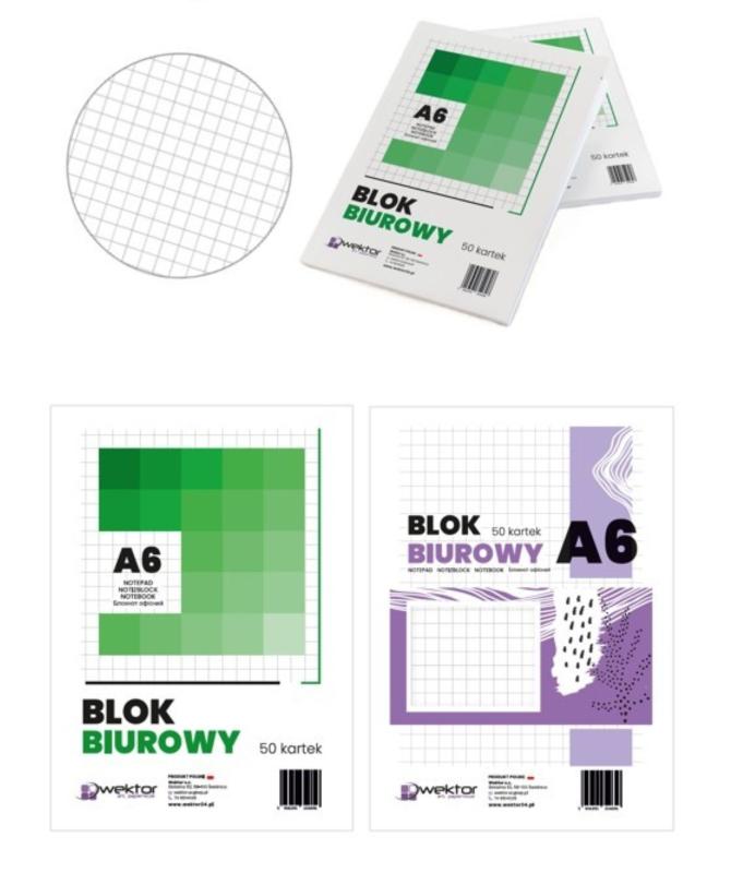 BLOK BIUROWY A6/50 # WEKTOR