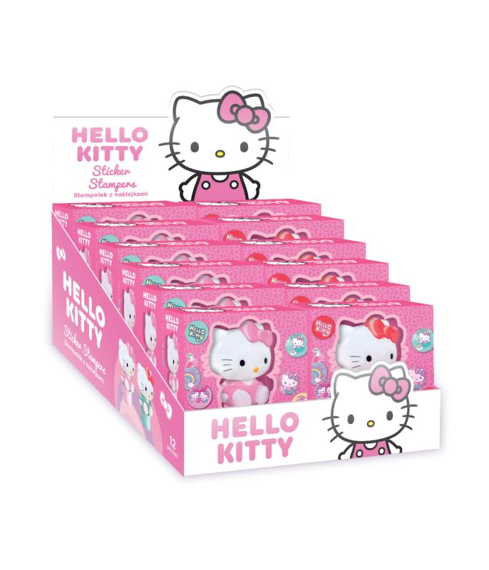 STEMPEL Z NAKLEJKAMI - MIX 2 WZORÓW HELLO KITTY