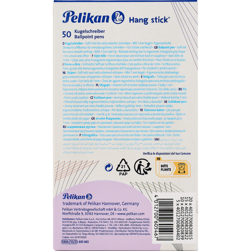 DŁUGOPIS PELIKAN HANG STICK K86 D R.K.