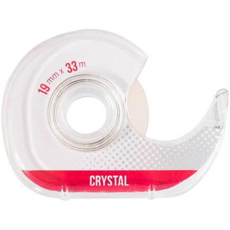 TAŚMA BERLINGO Z DYSPENSEREM KRYSTALICZNA 19MMX33M