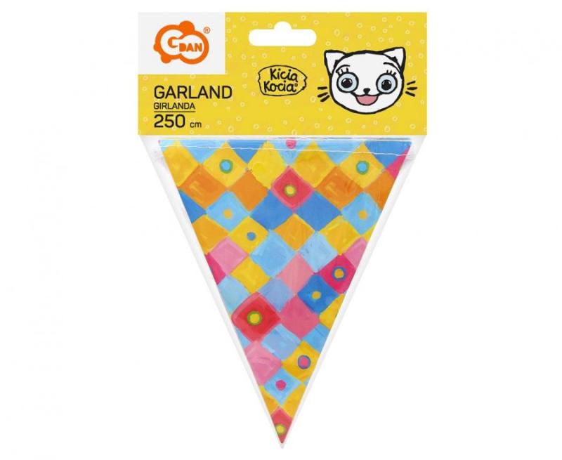 GIRLANDA FLAGI PAP. KICIA KOCIA 2,5M