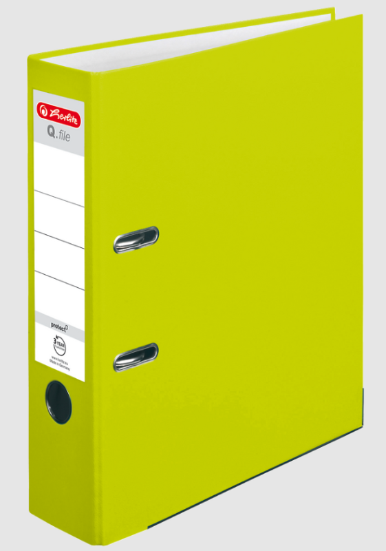 SEGREGATOR A4/8 HERLITZ PP NEON GREEN Q.FILE
