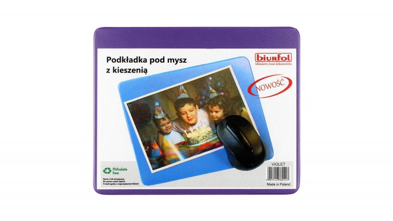 PODKŁAD POD MYSZ Z KIESZENIĄ VIOLET