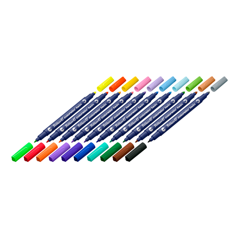 FLAMASTRY 10 PELIKAN COLORELLA TWIN