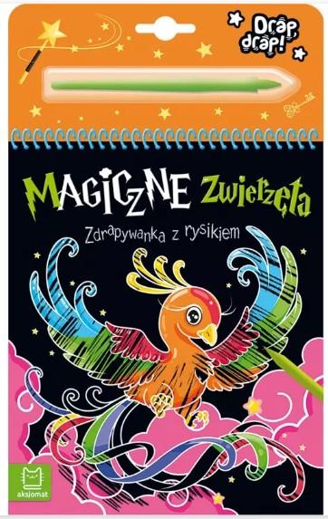 KSIĄŻECZKA MAGICZNE ZWIERZĘTA.ZDRAPYWANKA Z RYSIKIEM