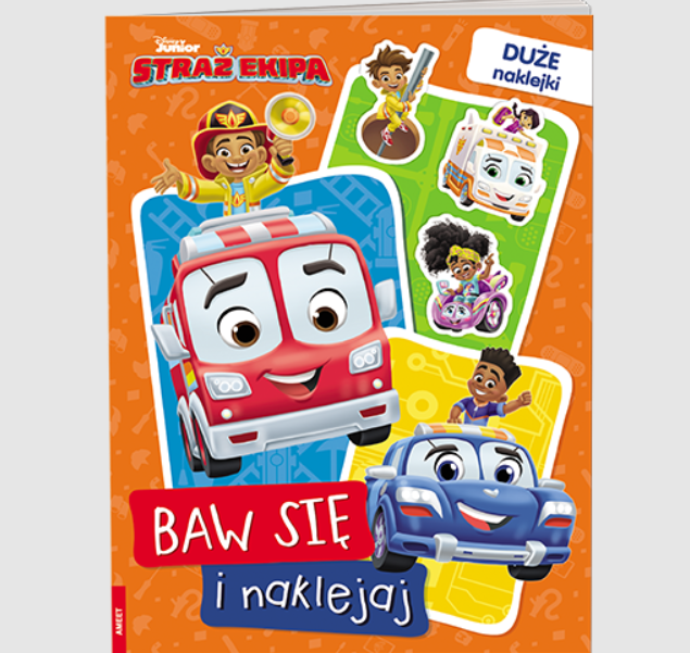 KSIĄŻECZKA DISNEY STRAŻ EKIPA. BAW SIĘ I NAKLEJAJ
