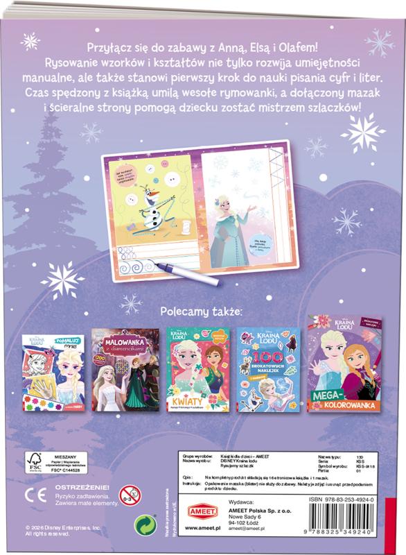 KSIĄŻECZKA DISNEY KRAINA LODU. RYSUJEMY SZLACZKI