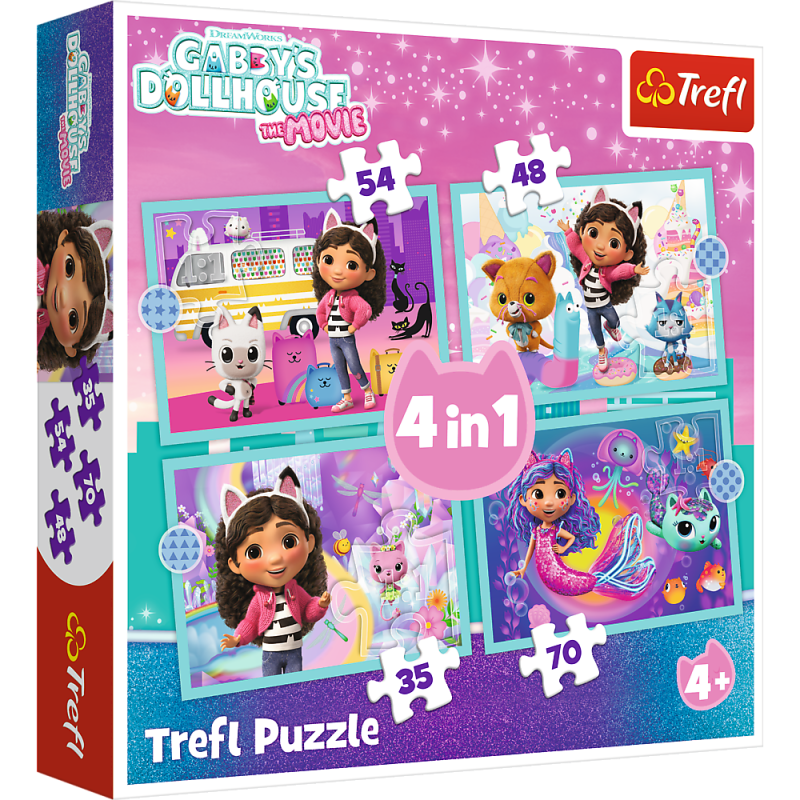 PUZZLE 4W1 TREFL GABBYS GREAT ADVENTURE
