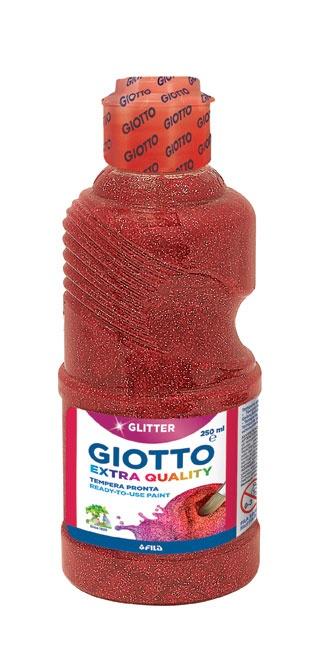 FARBA PLAKATOWA GIOTTO 250ML GLITTER RED