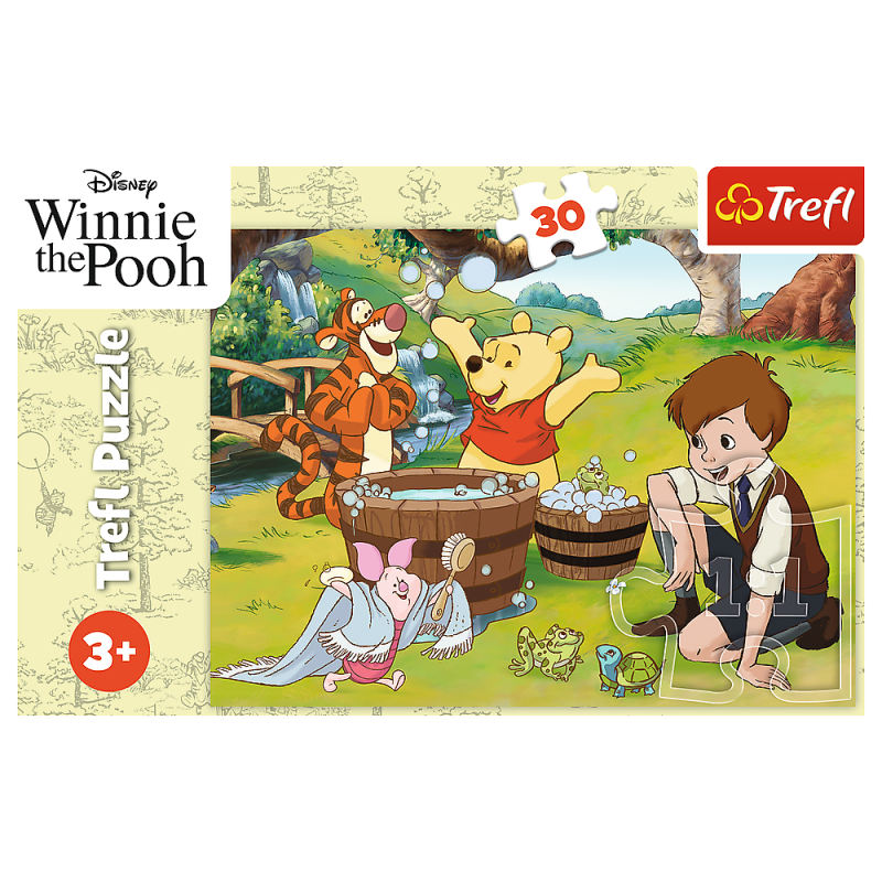 PUZZLE 30 TREFL DZIEŃ Z PUCHATKIEM