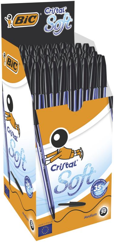DŁUGOPIS BIC CRISTAL SOFT CZARNY A50