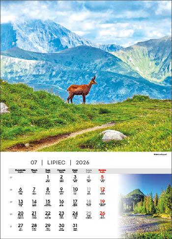 KALENDARZ WIELOPLANSZOWY TATRY JOTAN STANDARD