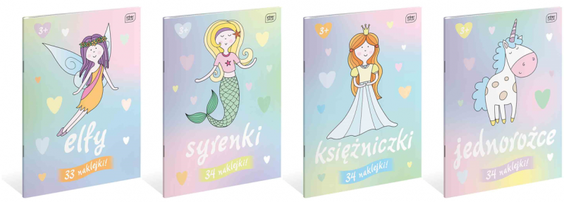 KSIĄŻECZKA KOLOROWANKA A4/16 Z NAKL. PASTELOWE