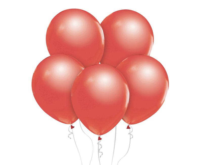 BALONY BEAUTY&CHARM METALIKI CZERWONE 12' A'10