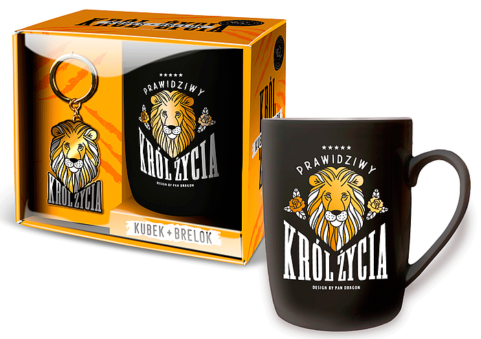 KUBEK + BRELOK KRÓL ŻYCIA