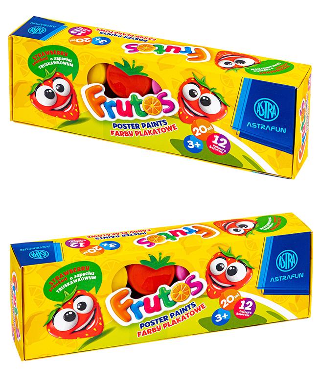 FARBY PLAKATOWE 12/20ML ASTRAFUN ZAPACHOWE FRUTOS STANDARD BOX