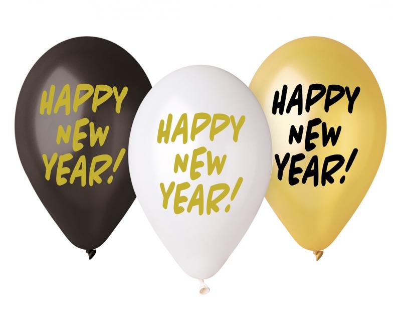 BALON PREMIUM HEL HAPPY NEW YEAR A'5