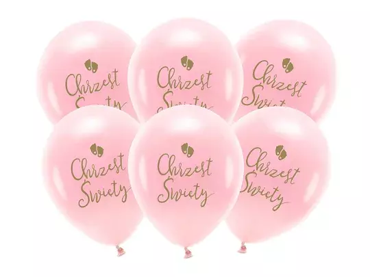 BALONY ECO 33CM CHRZEST ŚWIĘTY RUMIANY RÓŻOWY