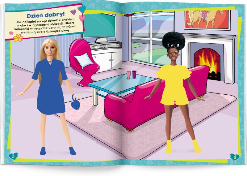 KSIĄŻECZKA BARBIE. BROKATOWE UBIERANKI