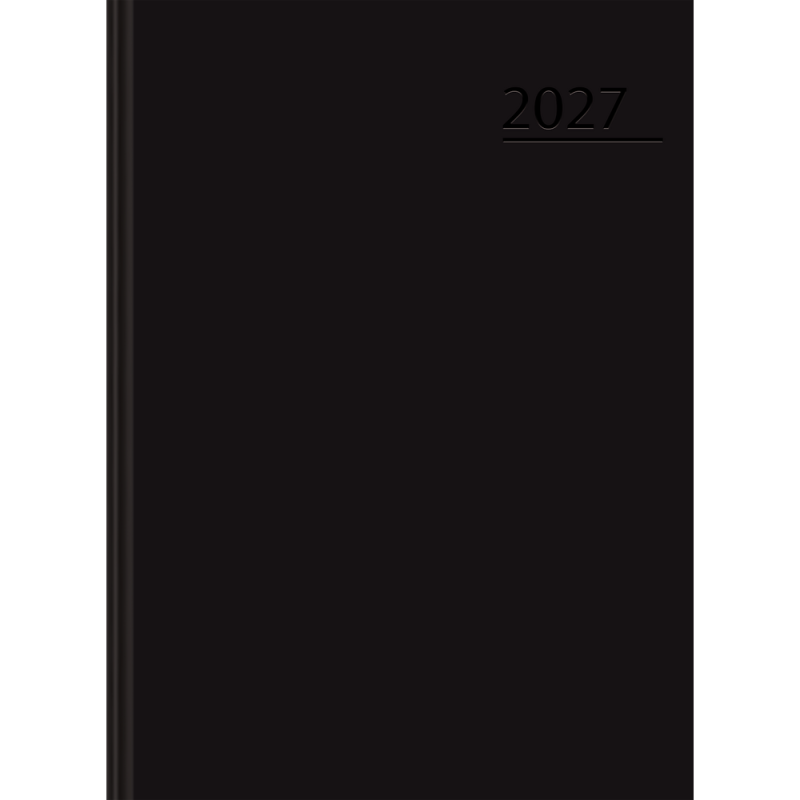 KALENDARZ KSIĄŻKOWY A5 TOP BASIC CZARNY 2027