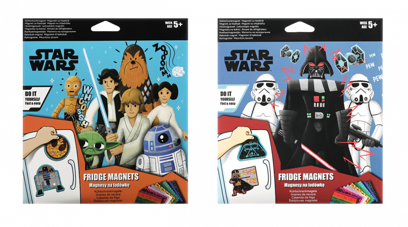 MAGNES NA LODÓWKĘ - MIX 2 WZORÓW STAR WARS DISNEY CORE