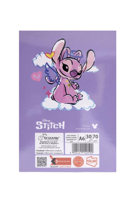 NOTES A6/30 Z PODDRUKIEM STITCH BENIAMIN