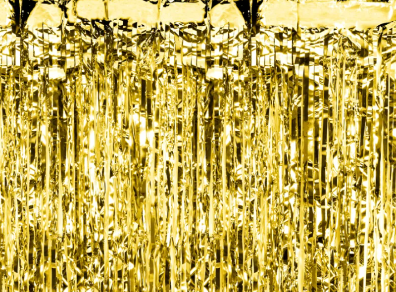 KURTYNA PARTY ZŁOTY 100X200CM